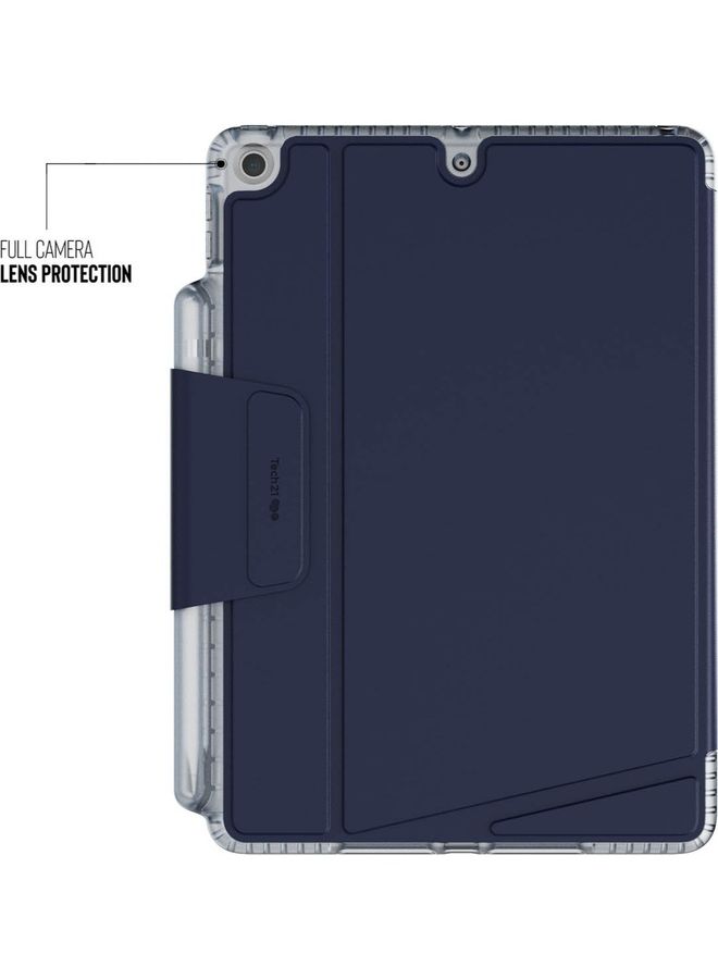 tech21 - Evo Folio iPad 10.2 Inch Case Cover For iPad 9Th Generation 2021/iPad 8Th Gen 2020/iPad 7Th Gen 2019 With Pencil Holder Blue - Image 1