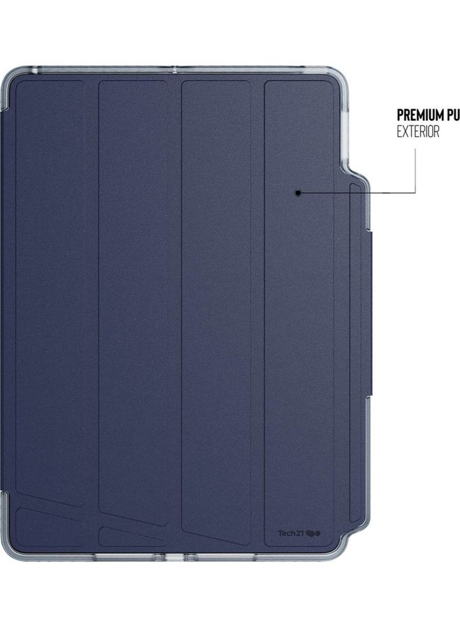 tech21 - Evo Folio iPad 10.2 Inch Case Cover For iPad 9Th Generation 2021/iPad 8Th Gen 2020/iPad 7Th Gen 2019 With Pencil Holder Blue - Image 1