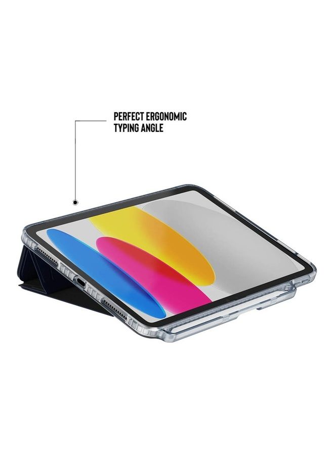 tech21 - Evo Folio iPad 10Th Generation Case Cover 10.9 Inch 2022 With Apple Pencil Holder Blue - Image 1
