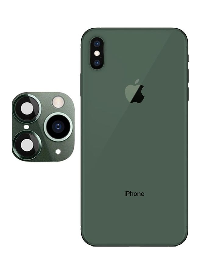 Duplicate Protective Lens Change iPhone X XS to 11 Pro 11 Pro Max Green