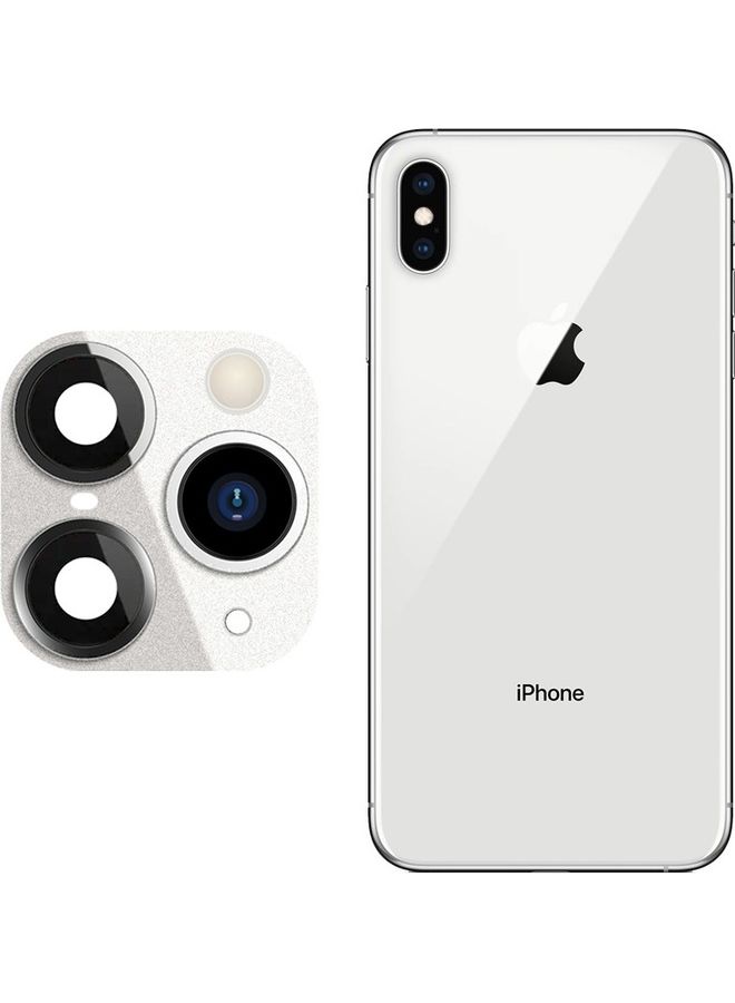 Duplicate Protective Lens Change iPhone X XS to 11 Pro 11 Pro Max White