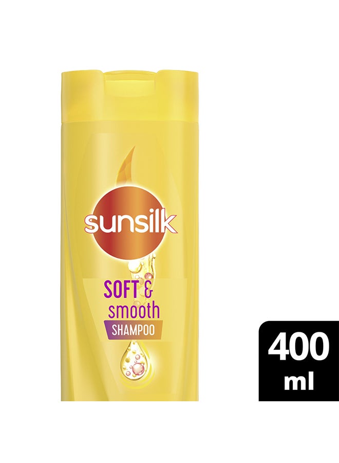 Sunsilk Shampoo For Soft And Smooth Hair With Silk Protein Argan Oil And Vitamin C 400ml  - Image 3