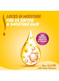 Sunsilk Shampoo For Soft And Smooth Hair With Silk Protein Argan Oil And Vitamin C 400ml  - Image 4