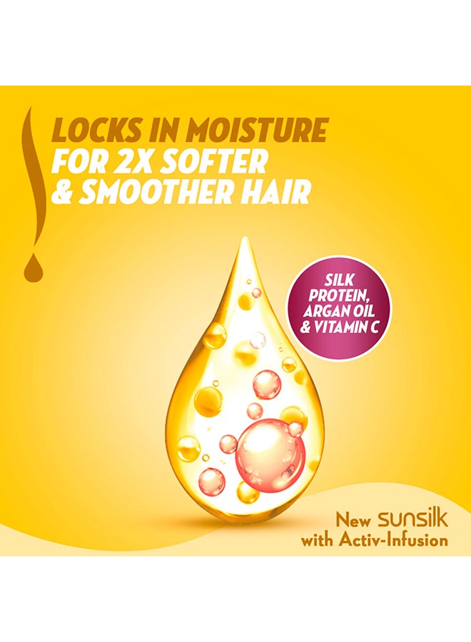 Sunsilk Shampoo For Soft And Smooth Hair With Silk Protein Argan Oil And Vitamin C 400ml  - Image 4