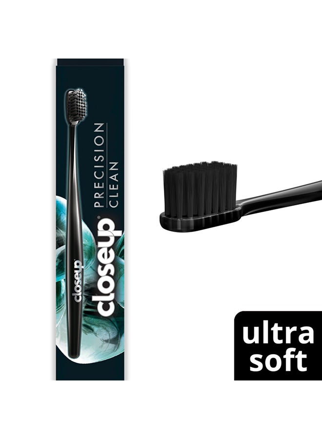 Closeup - Precision Clean Toothbrush Perfect For Teeth Whitening And Cleaning Ultra Soft 3X More Soft Bristles Multicolour - Image 1