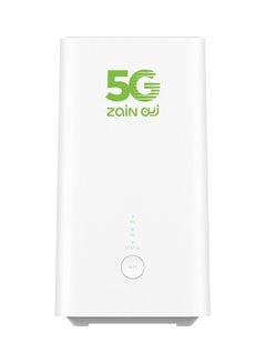 Zain 5G CPE 5 Support All Sim H155-138 Wifi 6 White  - Image 1