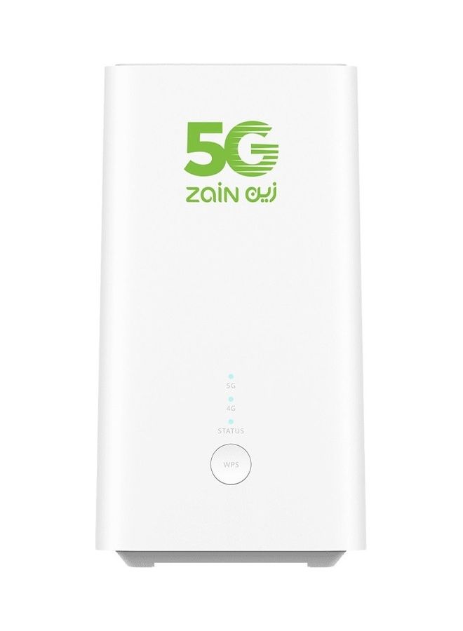 زين - 5G CPE 5 يدعم جميع شرائح الاتصال H155-138 Wifi 6 باللون الأبيض - Image 1