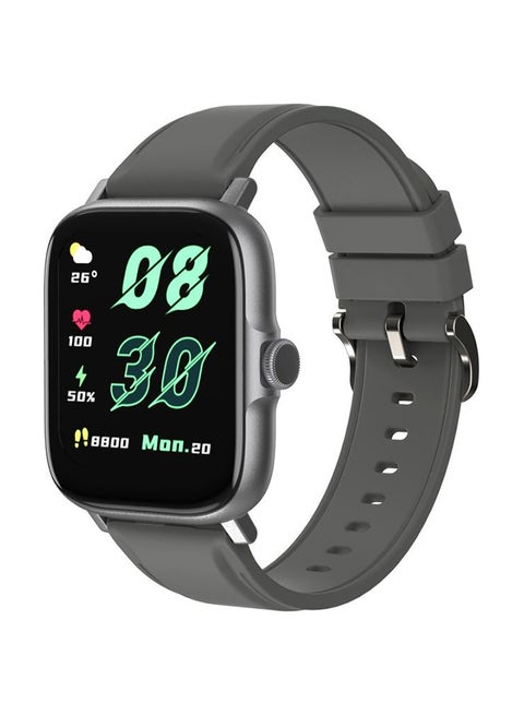 Smartwatch with Calling Function, 1.69-inch TFT LCD display, IP68 Waterproof, 12 Days Battery Life Fitness Tracker with Sport & Health tracking & Customize faces SW-1P Gray