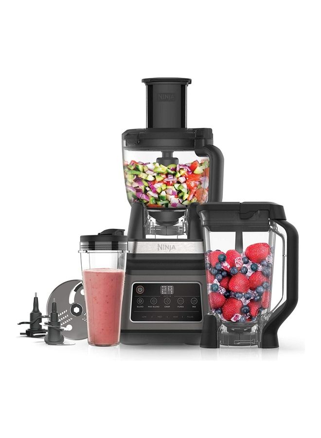 Ninja - 3-in-1 Power Blender & Food Processor with Auto-iQ Technology 1200 W BN801ME Grey - Image 1