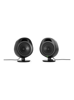 Arena 3 - Full-Range 2.0 Gaming Speakers – Immersive Audio – On-Speaker Controls – 4" Speaker Drivers – Wired & Bluetooth – 3.5mm Aux – PC, Mac, Mobile – UK Plug, Black