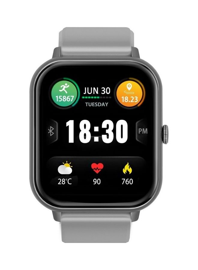 PROMATE - Smart Watch, Premium Fitness Tracker with BT 5.2 Calling, 1.83” TFT Display, 10-15 Day Battery Life, 100 Watch Faces, 123 Sports Modes and IP67 Water Resistance for iPhone 14, Galaxy S22, XWatch-C18 Graphite - Image 1
