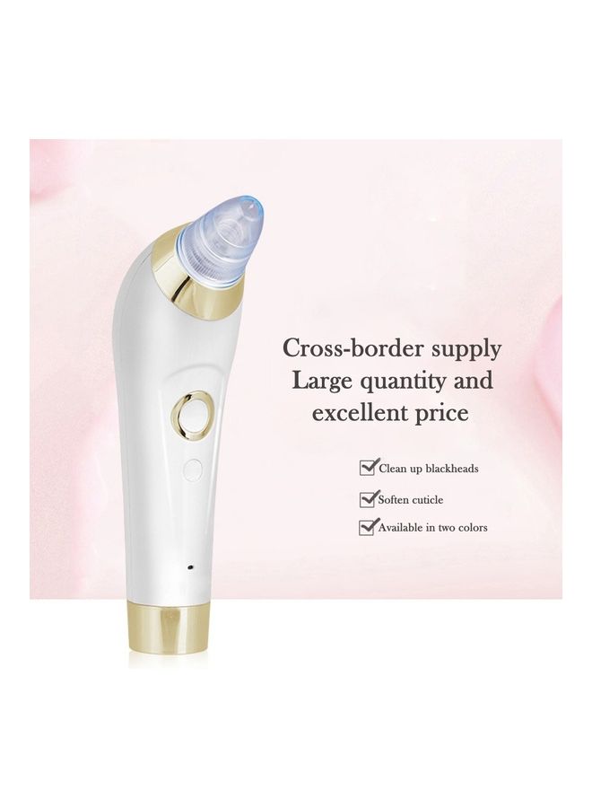 Home Electric Small Bubble To Blackhead Suction Device Face Suction Pore Cleaning Instrument White