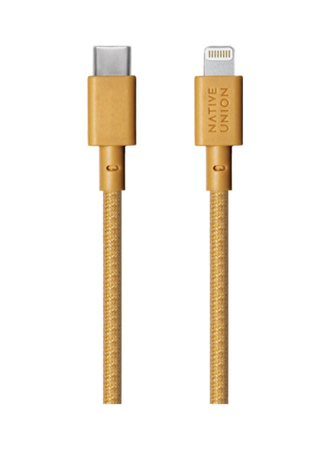 Native Union Belt 1.2M Cable - USB C To Lightning Kraft - Image 2
