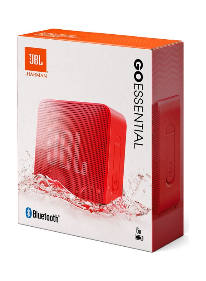 JBL - Go Essential Portable Waterproof Speaker Original Jbl Pro Sound Big Audio And Rich Bass Ipx7 Waterproof Wireless Streaming 5 Hours Of Battery Red - Image 1