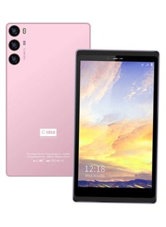 CM525 Smart Android Tablet 7 Inch IPS Touch Screen Single SIM 4GB RAM 64GB 5G LTE WiFi - GPS and Bluetooth Zoom Supported Face Unlock Kid Tablet PC Pink