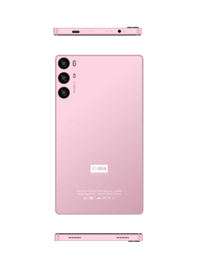 C idea - CM525 Smart Android Tablet 7 Inch IPS Touch Screen Single SIM 4GB RAM 64GB 5G LTE WiFi - GPS and Bluetooth Zoom Supported Face Unlock Kid Tablet PC Pink - Image 1