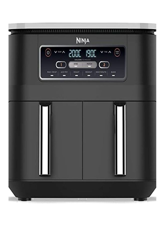 Ninja - Ninja Digital Air Fryer Fryer 2 drawers with a capacity of 7.6 liters 2470 watts model AF300ME 7.6 L 2470 W AF300ME BLACK - Image 1