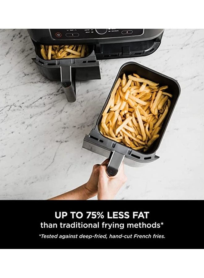 Ninja - Ninja Digital Air Fryer Fryer 2 drawers with a capacity of 7.6 liters 2470 watts model AF300ME 7.6 L 2470 W AF300ME BLACK - Image 1