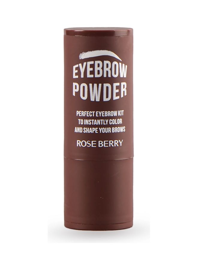 ROSE BERRY - Powder Perfect Eyebrow Kit To Instantly Color And Shape Your Brows Dark Brown - Image 1