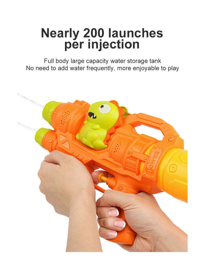 Kidle Children's Dinosaur Water Gun, 2 Nozzles Barrel Super Water Soaker Blaster Squirt, Long Range Gift For Kids, Summer Outdoor Beach Swimming Pool Water Play Toy - Image 3