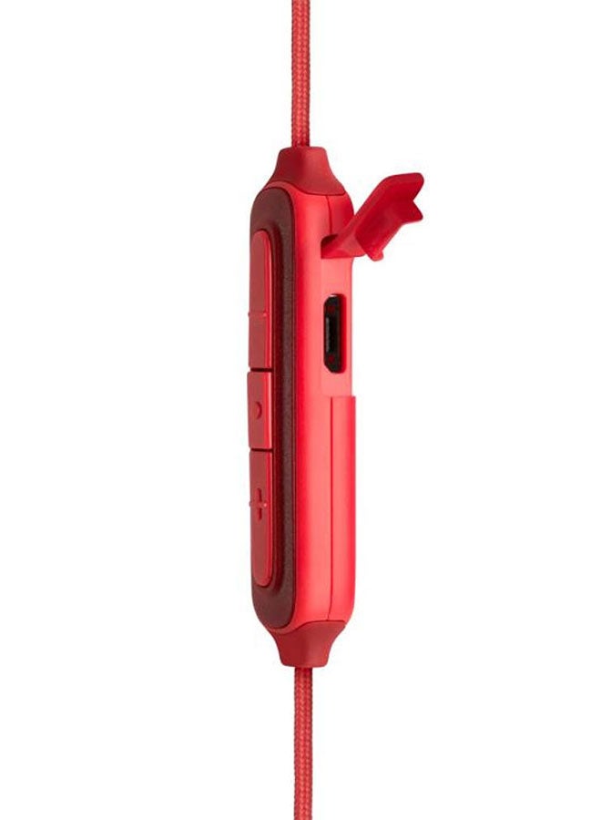 JBL - Live 100BT By Harman In Ear Bluetooth Headphone With Bulit In Mic Multi Point Connection 9 Hours Of Playtime And Voice Assistance Red - Image 1