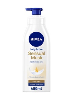 Nivea Sensual Musk Body Lotion, Musk Scent, Normal To Dry Skin 400ml  - Image 1