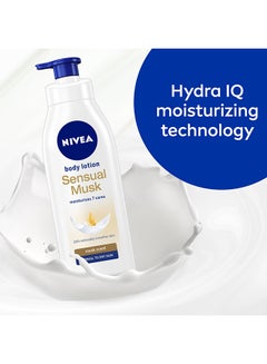 Nivea Sensual Musk Body Lotion, Musk Scent, Normal To Dry Skin 400ml  - Image 3