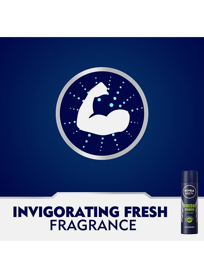 Nivea - Fresh Power Deodorant Spray For Men 150ml - Image 1