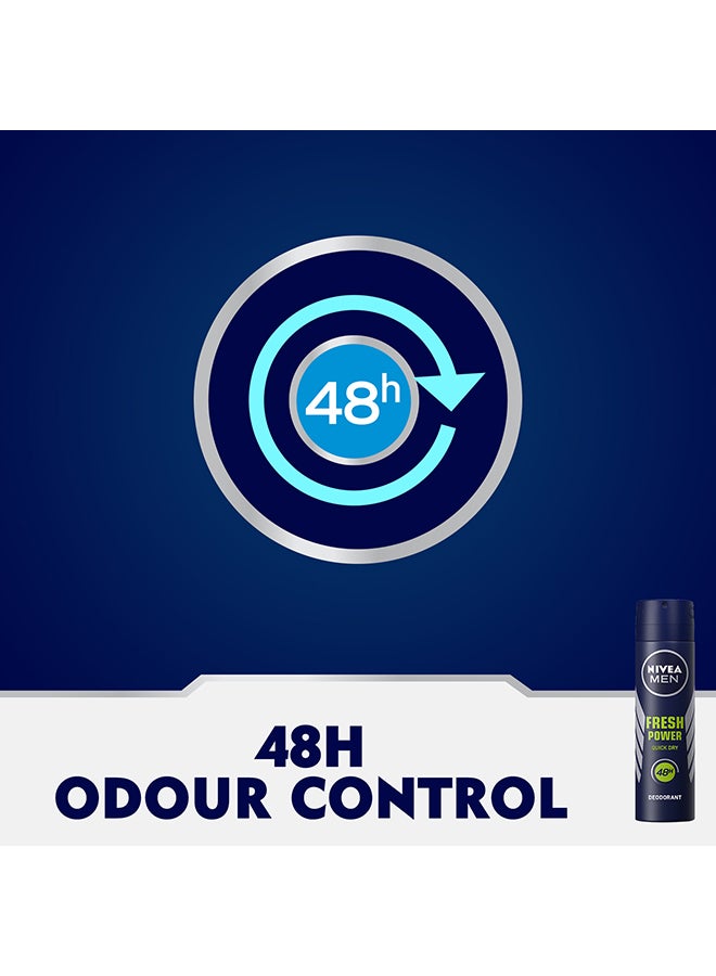 Nivea - Fresh Power Deodorant Spray For Men 150ml - Image 1