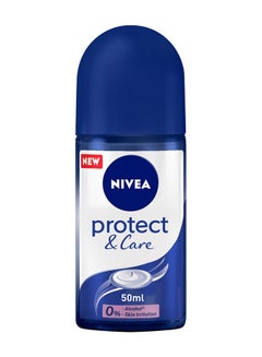 Nivea Protect And Care, Antiperspirant For Women, Roll-On Multicolour 50ml  - Image 1
