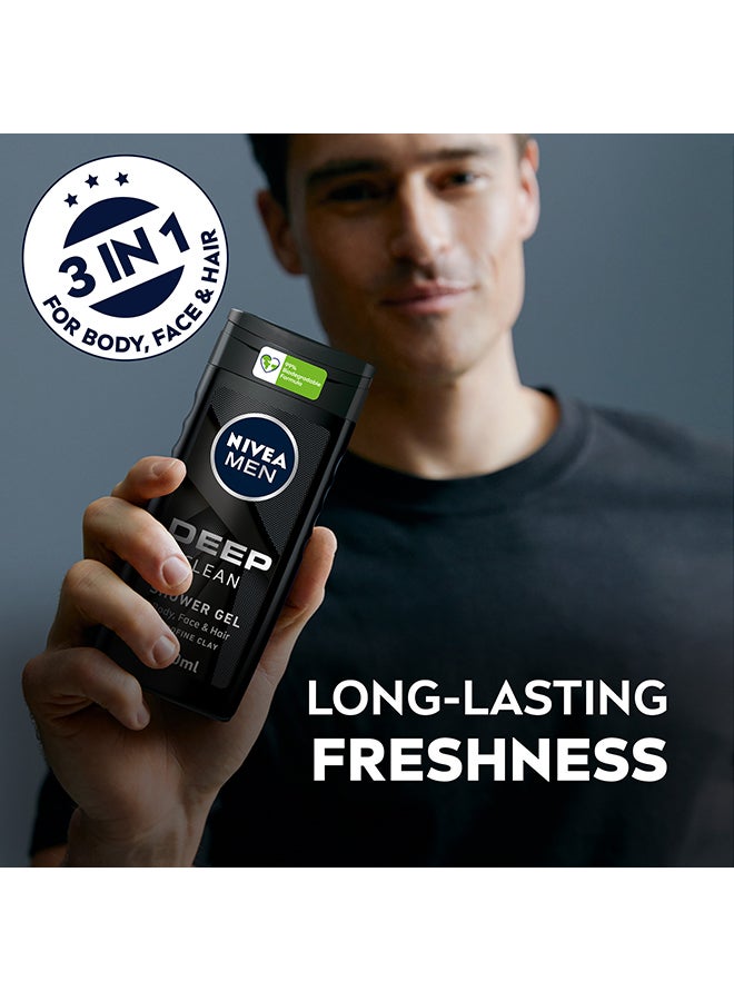 Nivea - Deep Clean Microfine Clay Shower Gel 250ml - Image 1