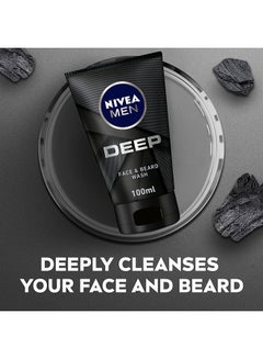 Nivea Men Deep Cleansing Face And Beard Wash 100ml  - Image 2