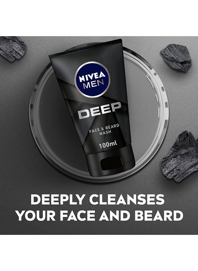 Nivea - Men Deep Cleansing Face And Beard Wash 100ml - Image 1