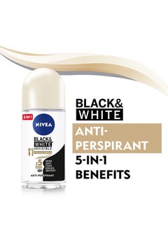 Black And White Invisible Silky Smooth, Antiperspirant For Women, Roll-On 50ml - v1686330739/N22704717A_6