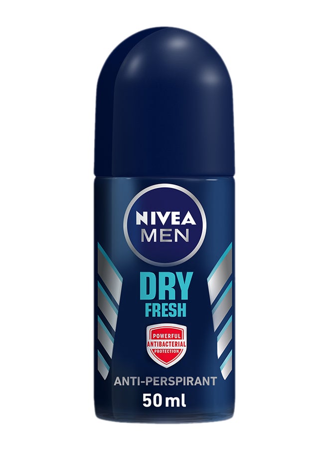 Nivea Dry Fresh Deodorant Roll-On Blue/Silver 50ml - Image 1
