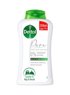 Dettol Pure Antibacterial Body Wash White 250ml  - Image 1