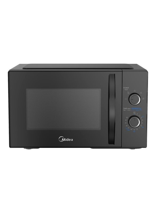 Midea - Solo Microwave Oven 25 L with 5 Power Levels,Child-Safety-Lock, Defrost Function, 35 Minutes Timer, Fast Reheat, Pull Open Door Handle, Good for Home & Office 25 L 800 W MM8P022KG-BK Black - Image 1