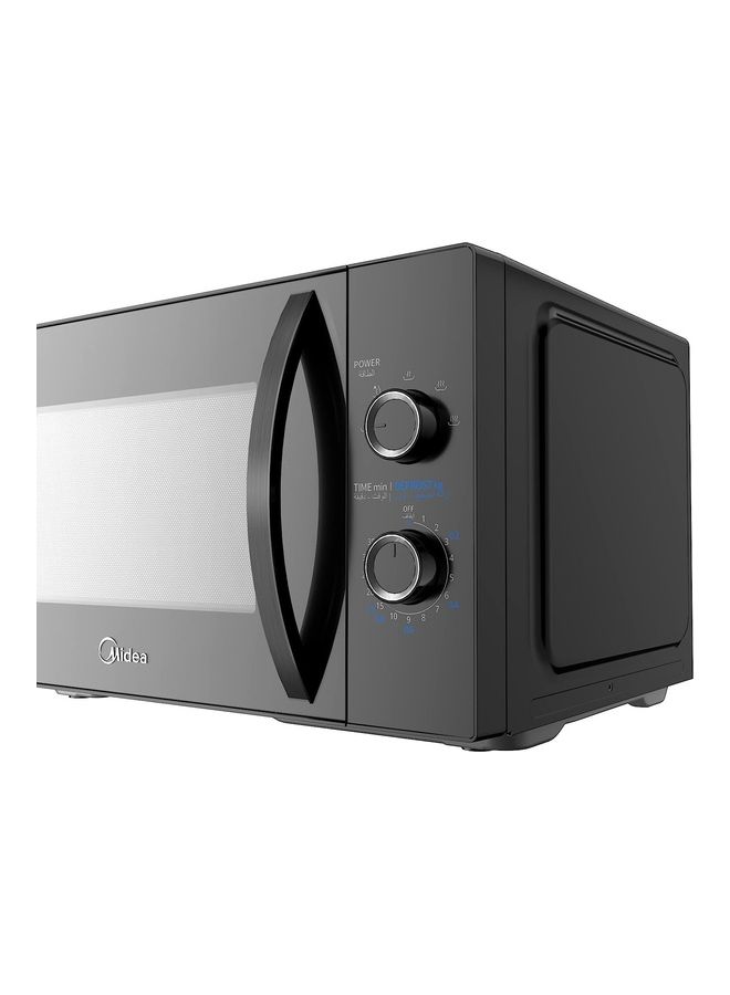 Midea - Solo Microwave Oven 25 L with 5 Power Levels,Child-Safety-Lock, Defrost Function, 35 Minutes Timer, Fast Reheat, Pull Open Door Handle, Good for Home & Office 25 L 800 W MM8P022KG-BK Black - Image 1
