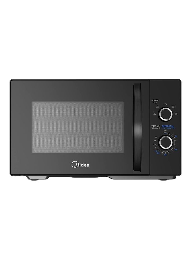 Midea - Solo Microwave Oven 25 L with 5 Power Levels,Child-Safety-Lock, Defrost Function, 35 Minutes Timer, Fast Reheat, Pull Open Door Handle, Good for Home & Office 25 L 800 W MM8P022KG-BK Black - Image 1