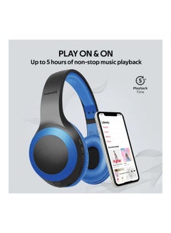 PROMATE Deep Bass Over-Ear Wireless Headphone Laboca Blue  - Image 2