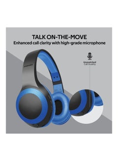 PROMATE Deep Bass Over-Ear Wireless Headphone Laboca Blue  - Image 3