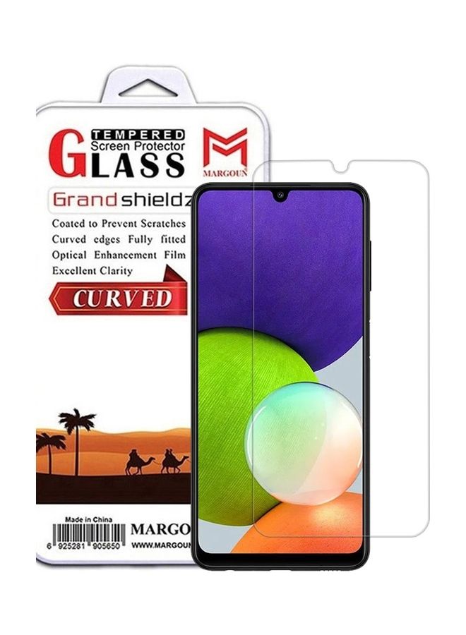 MARGOUN Samsung Galaxy A22 Screen Protector Tempered Glass Full Glue Back Clear - Image 1