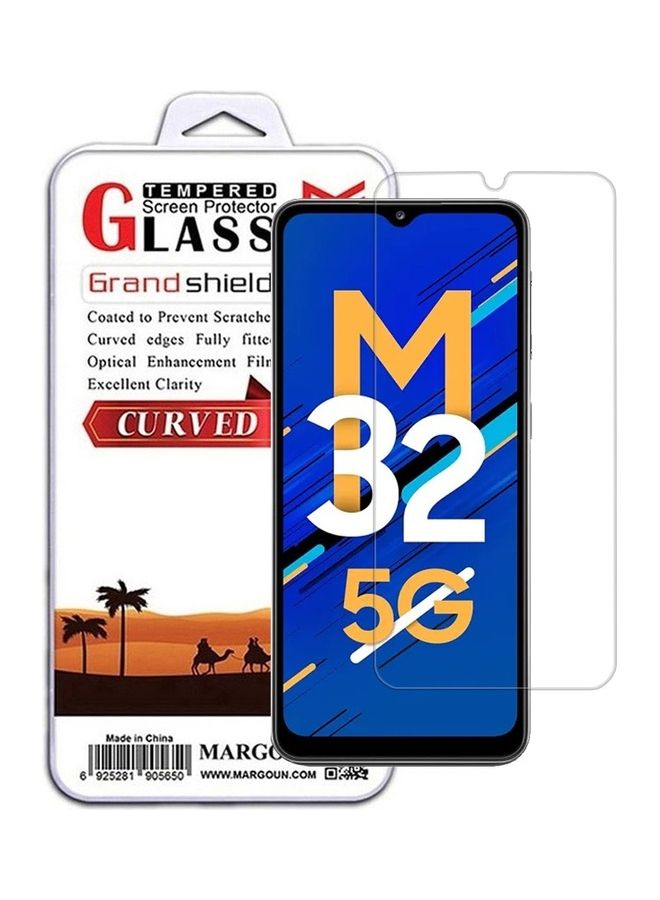 مارجون حماية شاشة سامسونج جالاكسي M32 زجاج مقسى لاصق كامل من الخلف - Image 1