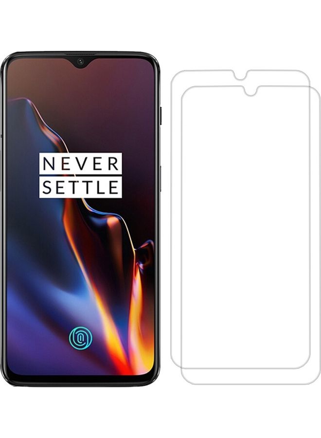 MARGOUN 2 Pack For OnePlus 6T Screen Protector Tempered Glass Full Glue Back Clear - Image 2