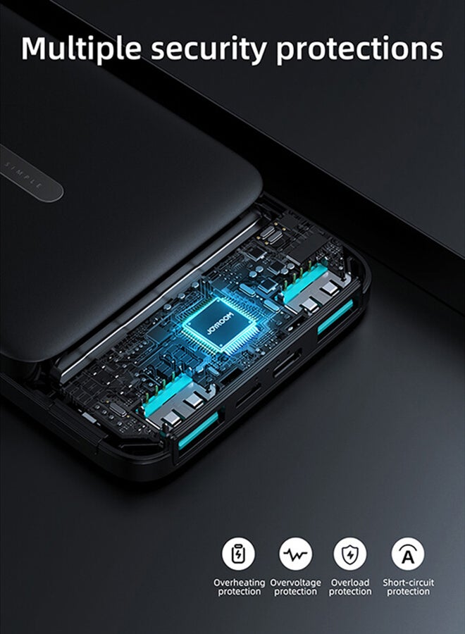 JOYROOM - 10000 mAh JR-T012 10000 mAh Power Bank Black - Image 1