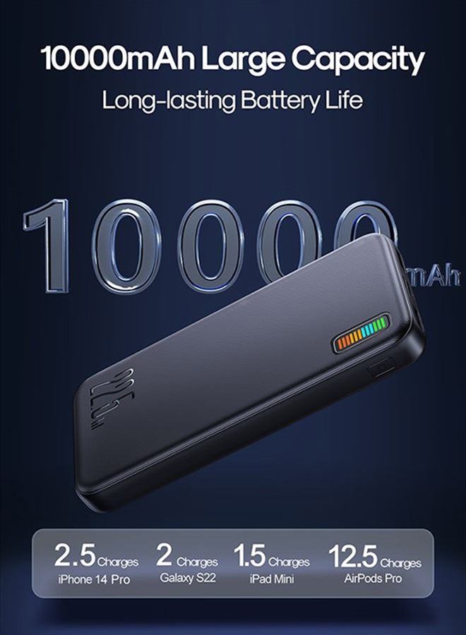 جوي روم - JR-QP194 10000mAh 22.5W باور بانك سريع الشحن لهاتف Apple Huawei Samsung Xiaomi ViVO OPPO ETC أسود 10000.0 mAh أبيض - Image 1