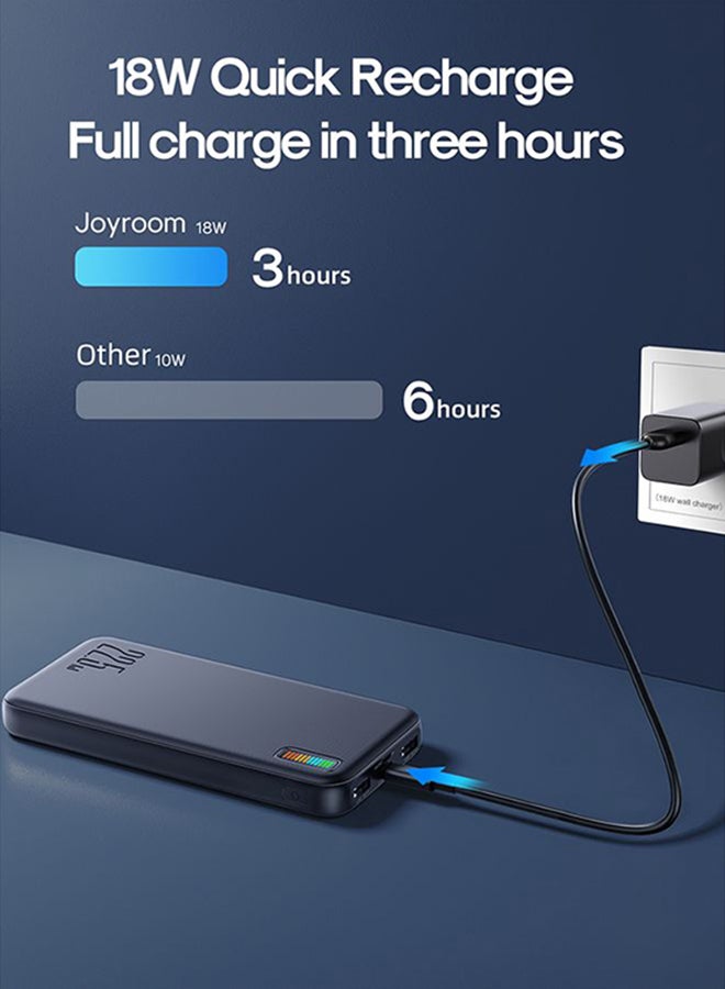 جوي روم - JR-QP194 10000mAh 22.5W باور بانك سريع الشحن لهاتف Apple Huawei Samsung Xiaomi ViVO OPPO ETC أسود 10000.0 mAh أبيض - Image 1