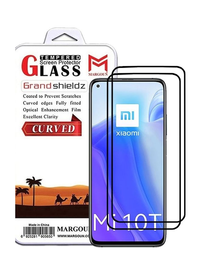 MARGOUN Xiaomi Mi 10T 5G Screen Protector Tempered Glass Full Glue Back Side Black - Image 1