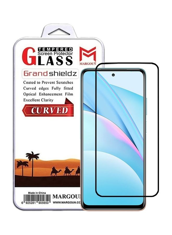 MARGOUN Xiaomi Mi 10T Lite 5G Screen Protector Tempered Glass Full Glue Back Side Black - Image 1
