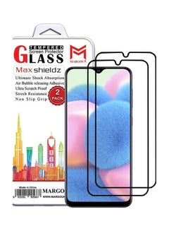MARGOUN 2 Pack For Samsung Galaxy A30s Screen Protector 3D Tempered Glass Full Glue Back Clear  - Image 1